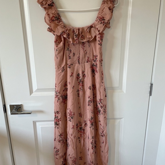 Reformation Women's Midi Pink Floral Print Collette Dress, Size 4 - Picture 4 of 6